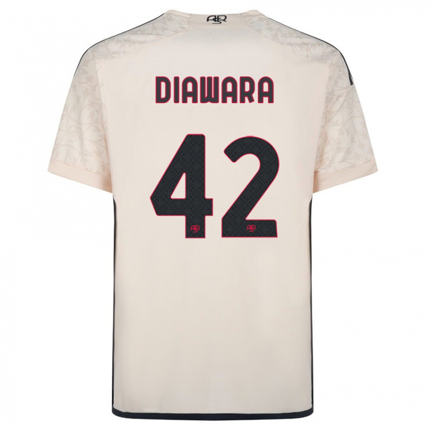 Kobiety Amadou Diawara #42 Białawy Wyjazdowa Koszulka 2023/24 Koszulki Klubowe