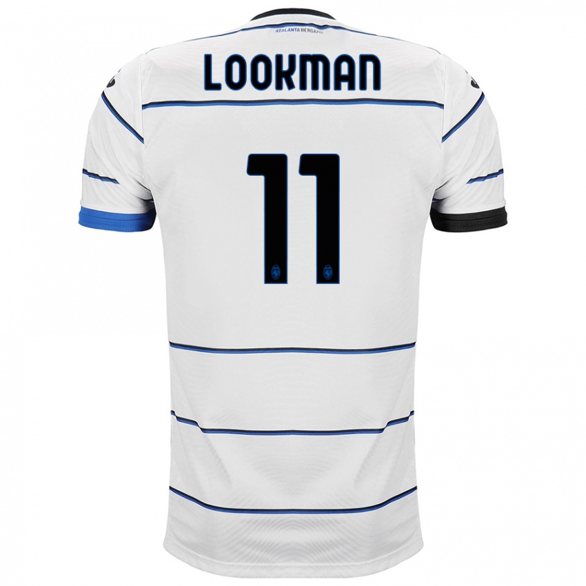Kobiety Ademola Lookman #11 Biały Wyjazdowa Koszulka 2023/24 Koszulki Klubowe