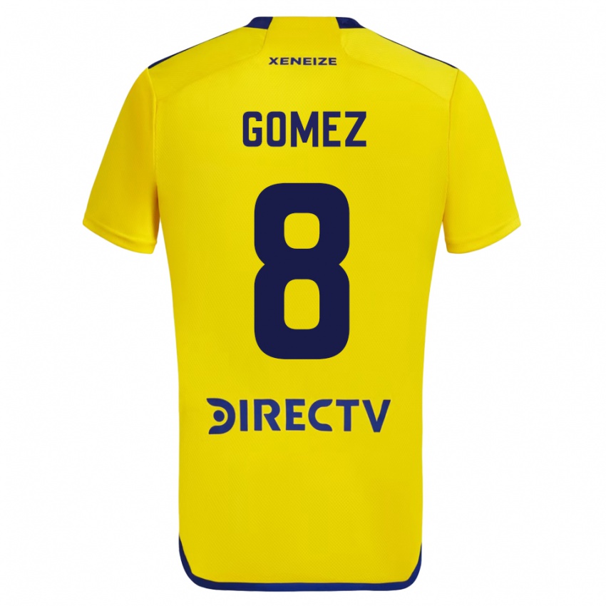Kobiety Camila Gomez Ares #8 Żółty Wyjazdowa Koszulka 2023/24 Koszulki Klubowe