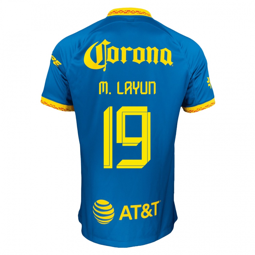 Kobiety Miguel Layun #19 Niebieski Wyjazdowa Koszulka 2023/24 Koszulki Klubowe