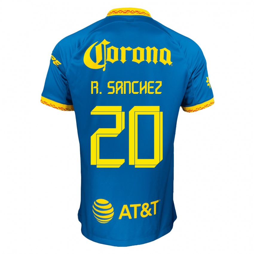 Kobiety Richard Sanchez #20 Niebieski Wyjazdowa Koszulka 2023/24 Koszulki Klubowe