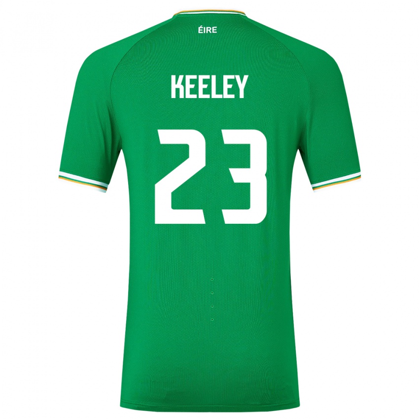 Dzieci Irlandia Josh Keeley #23 Zielony Domowa Koszulka 24-26 Koszulki Klubowe