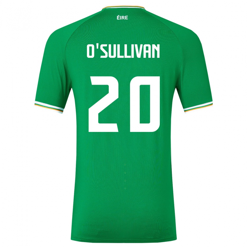 Dzieci Irlandia Cathal O'sullivan #20 Zielony Domowa Koszulka 24-26 Koszulki Klubowe