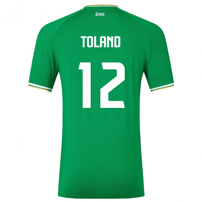 Dzieci Irlandia Tyler Toland #12 Zielony Domowa Koszulka 24-26 Koszulki Klubowe