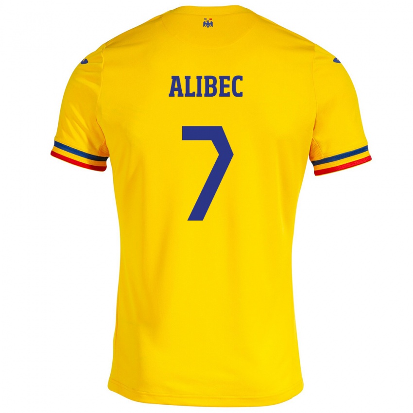 Dzieci Rumunia Denis Alibec #7 Żółty Domowa Koszulka 24-26 Koszulki Klubowe