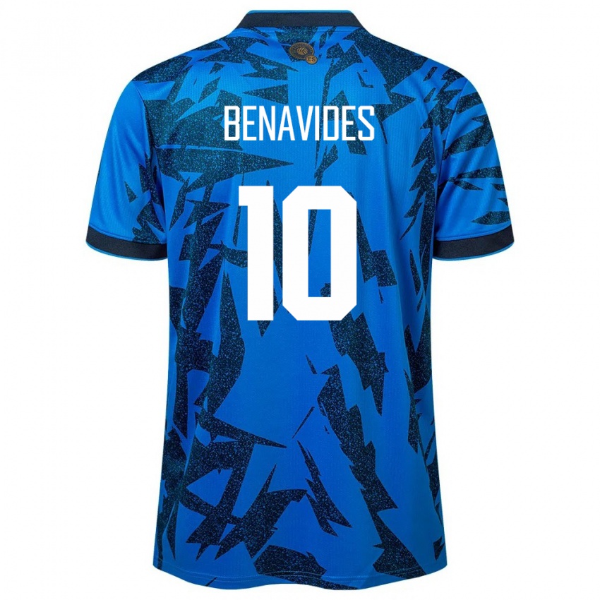 Dzieci Salwador Matthew Benavides #10 Niebieski Domowa Koszulka 24-26 Koszulki Klubowe