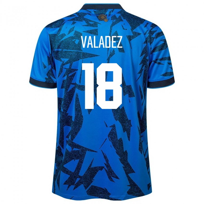 Dzieci Salwador Samantha Valadez #18 Niebieski Domowa Koszulka 24-26 Koszulki Klubowe