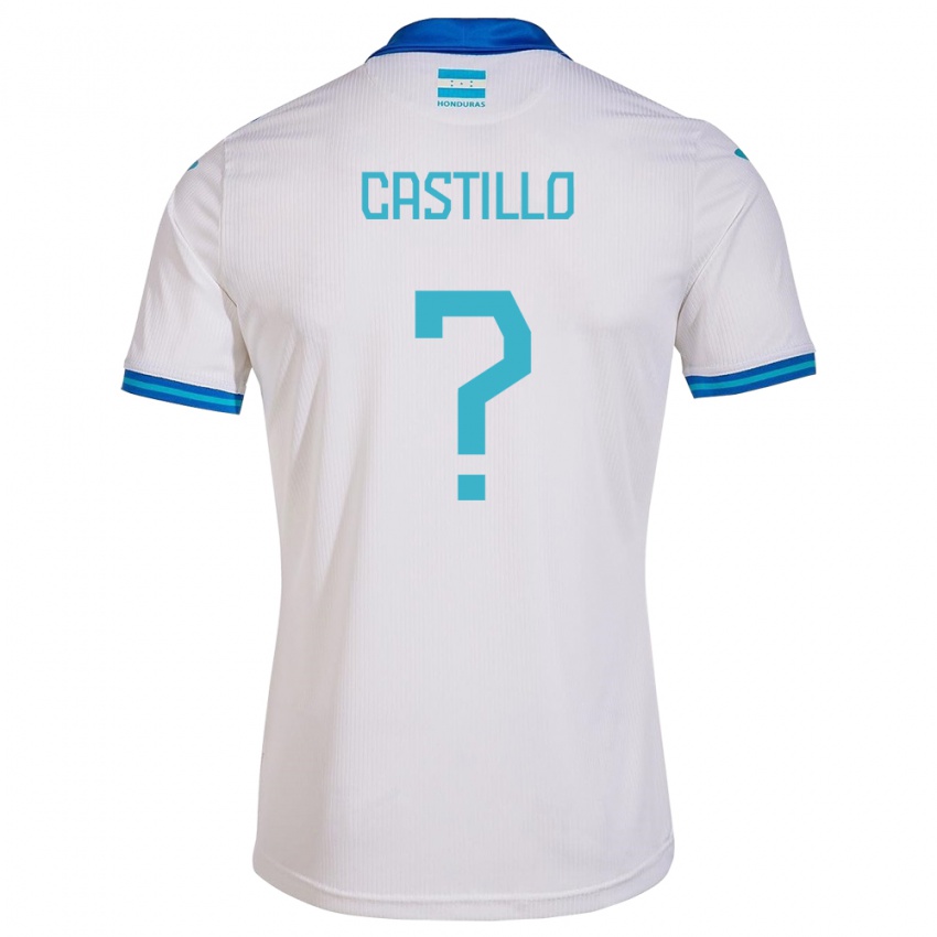 Dzieci Honduras Jeferson Castillo #0 Biały Domowa Koszulka 24-26 Koszulki Klubowe