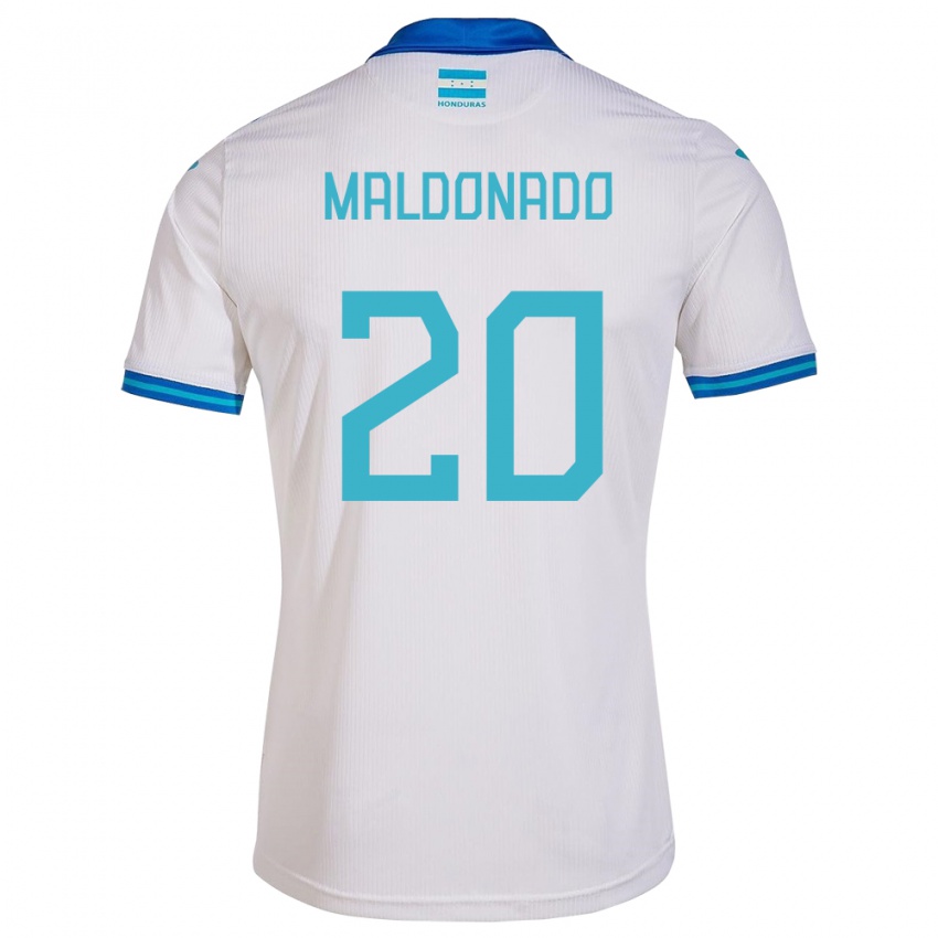 Dzieci Honduras Alessandro Maldonado #20 Biały Domowa Koszulka 24-26 Koszulki Klubowe