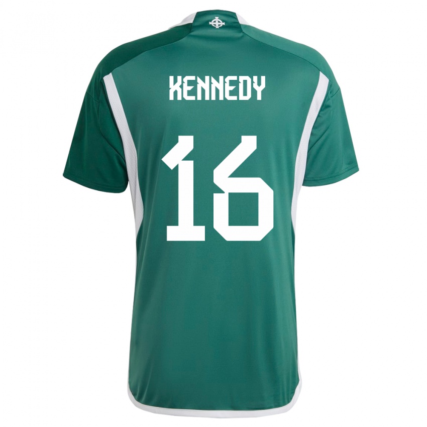 Dzieci Irlandia Północna Matty Kennedy #16 Zielony Domowa Koszulka 24-26 Koszulki Klubowe