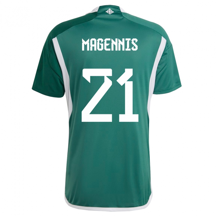 Dzieci Irlandia Północna Josh Magennis #21 Zielony Domowa Koszulka 24-26 Koszulki Klubowe