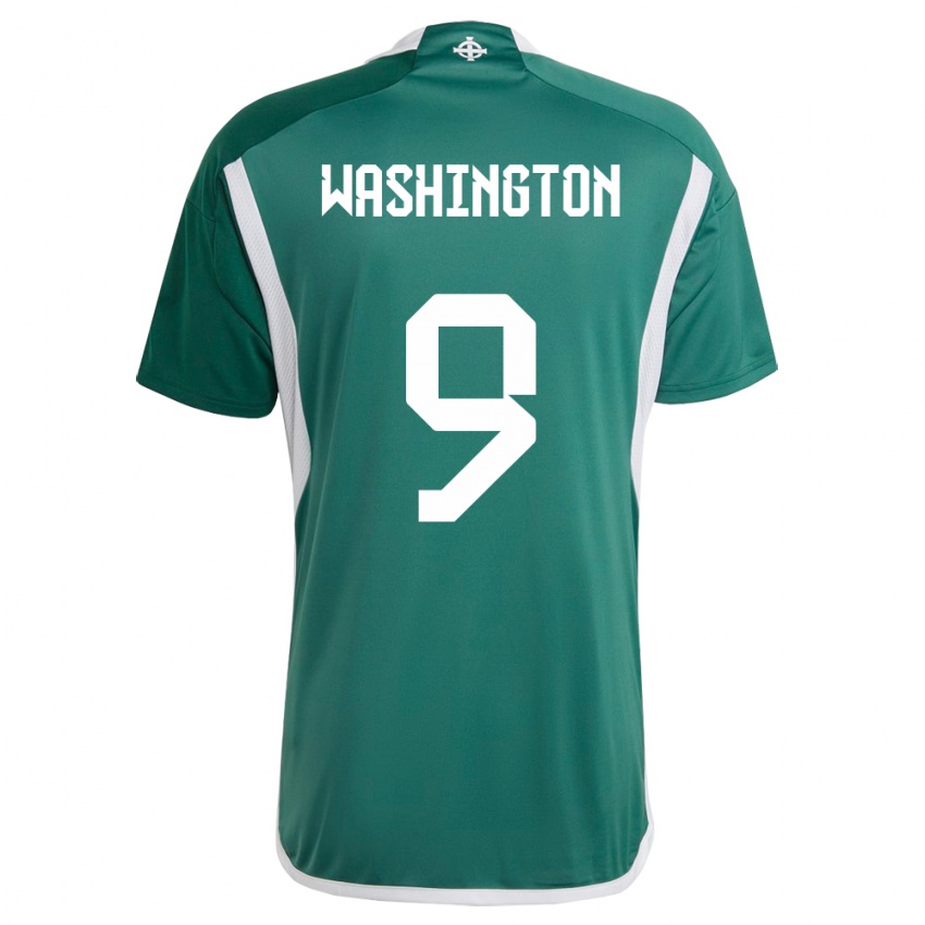 Dzieci Irlandia Północna Conor Washington #9 Zielony Domowa Koszulka 24-26 Koszulki Klubowe