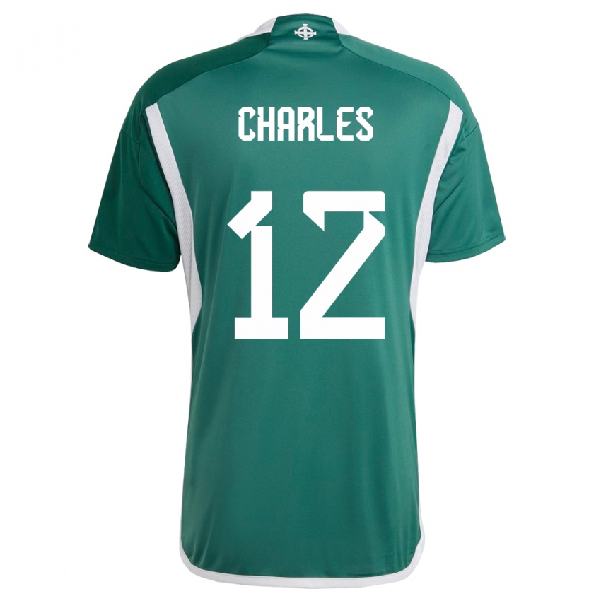 Dzieci Irlandia Północna Pierce Charles #12 Zielony Domowa Koszulka 24-26 Koszulki Klubowe