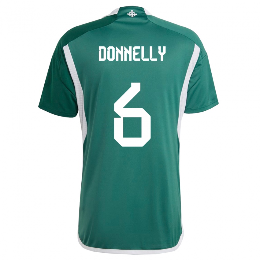 Dzieci Irlandia Północna Ryan Donnelly #6 Zielony Domowa Koszulka 24-26 Koszulki Klubowe