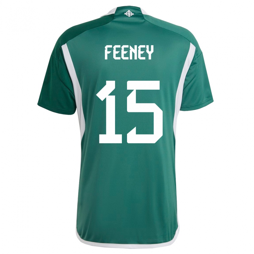 Dzieci Irlandia Północna George Feeney #15 Zielony Domowa Koszulka 24-26 Koszulki Klubowe