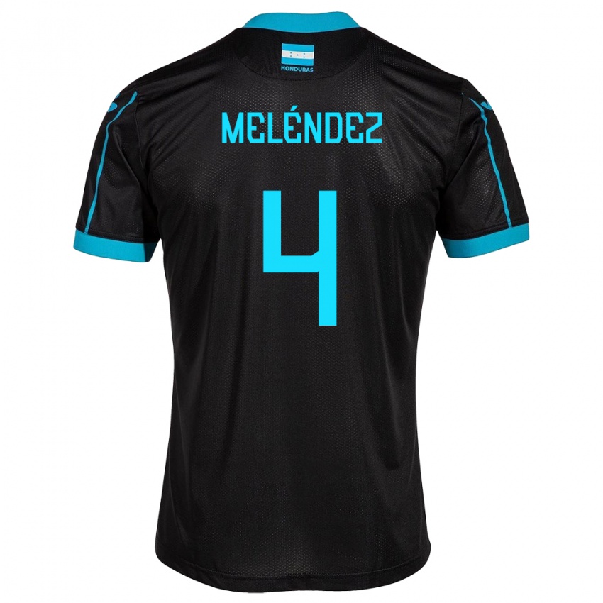 Dzieci Honduras Carlos Meléndez #4 Czarny Wyjazdowa Koszulka 24-26 Koszulki Klubowe