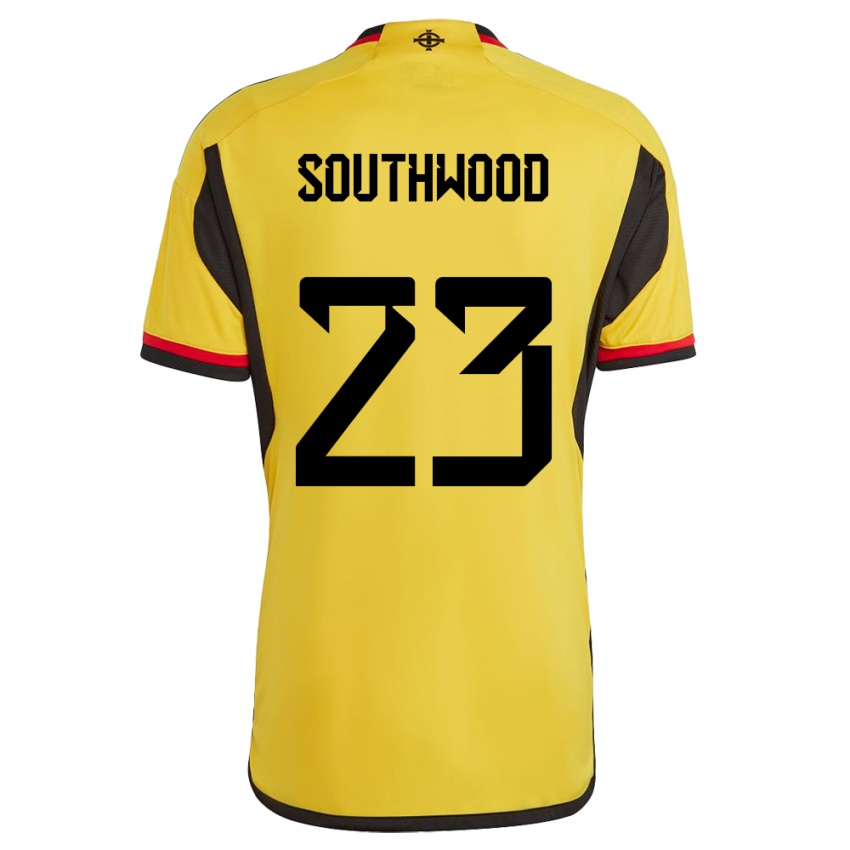 Dzieci Irlandia Północna Luke Southwood #23 Biały Wyjazdowa Koszulka 24-26 Koszulki Klubowe
