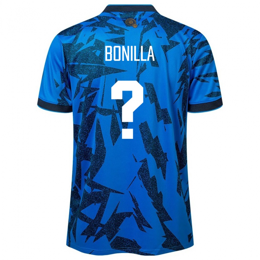 Męski Salwador Nelson Bonilla #0 Niebieski Domowa Koszulka 24-26 Koszulki Klubowe