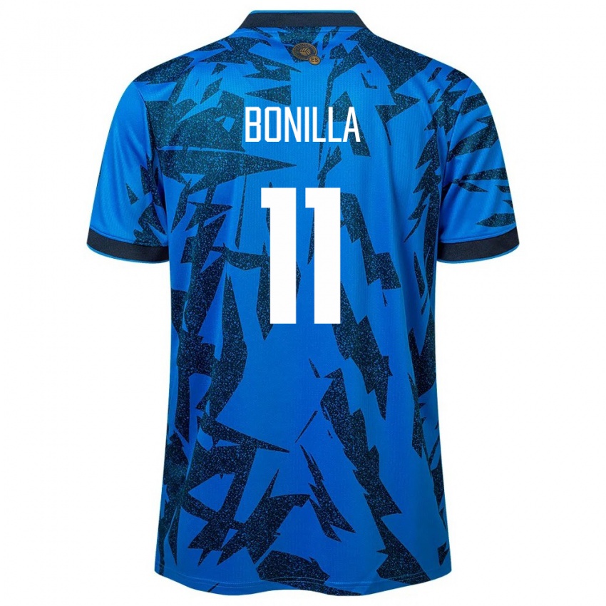 Męski Salwador Jarell Bonilla #11 Niebieski Domowa Koszulka 24-26 Koszulki Klubowe