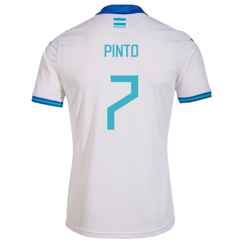 Męski Honduras José Pinto #7 Biały Domowa Koszulka 24-26 Koszulki Klubowe