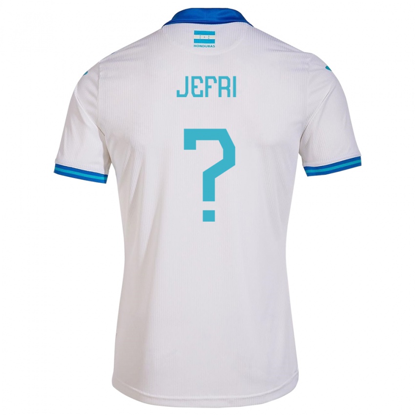 Męski Honduras Jefri Martínez #0 Biały Domowa Koszulka 24-26 Koszulki Klubowe