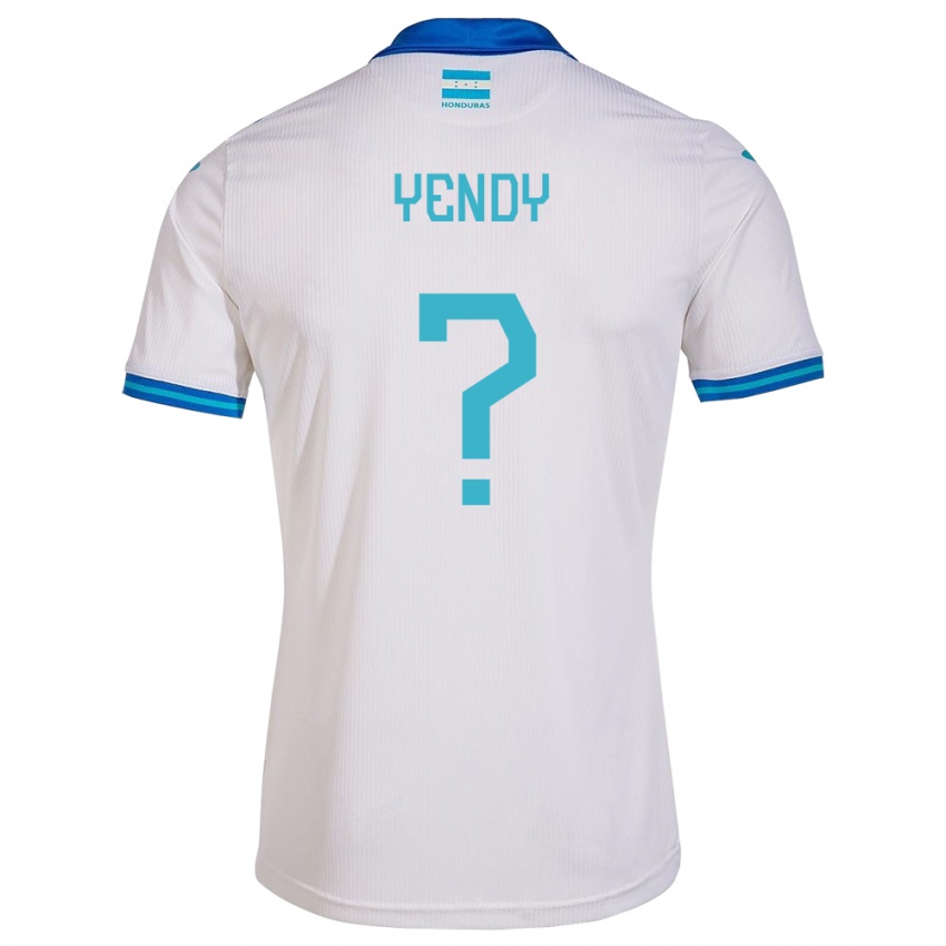 Męski Honduras Yendy Martínez #0 Biały Domowa Koszulka 24-26 Koszulki Klubowe
