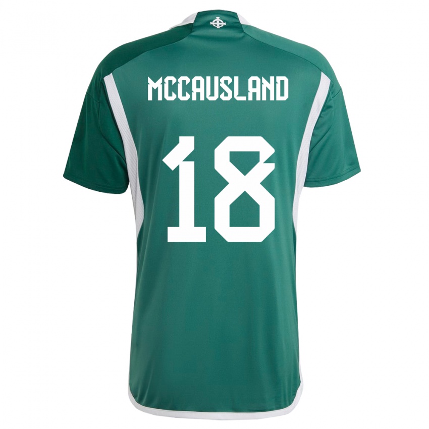 Męski Irlandia Północna Ross Mccausland #18 Zielony Domowa Koszulka 24-26 Koszulki Klubowe