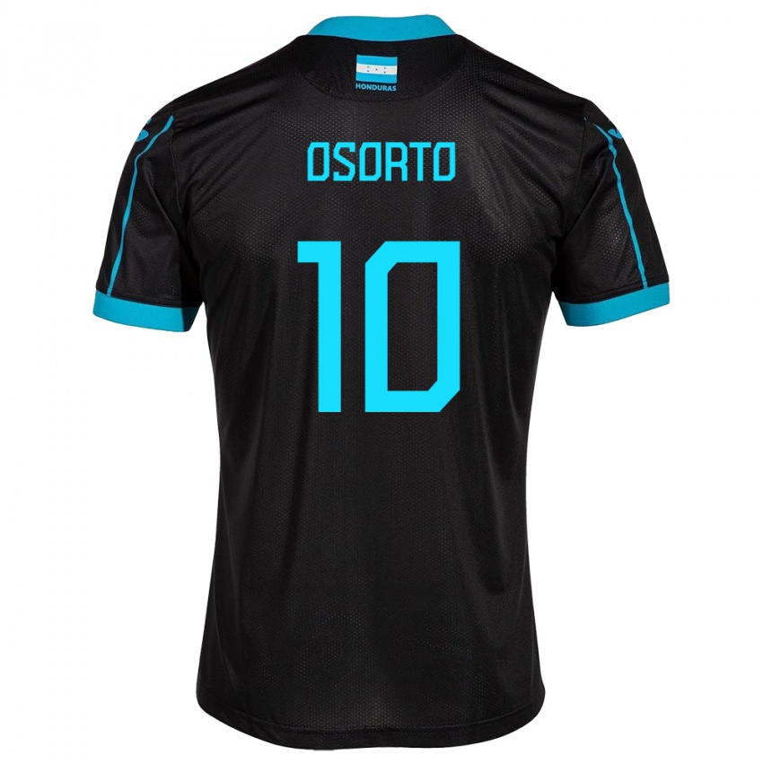 Męski Honduras Roberto Osorto #10 Czarny Wyjazdowa Koszulka 24-26 Koszulki Klubowe