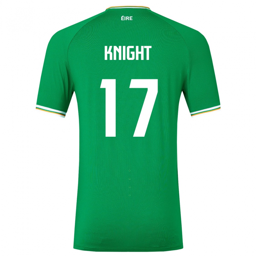 Kobiety Irlandia Jason Knight #17 Zielony Domowa Koszulka 24-26 Koszulki Klubowe