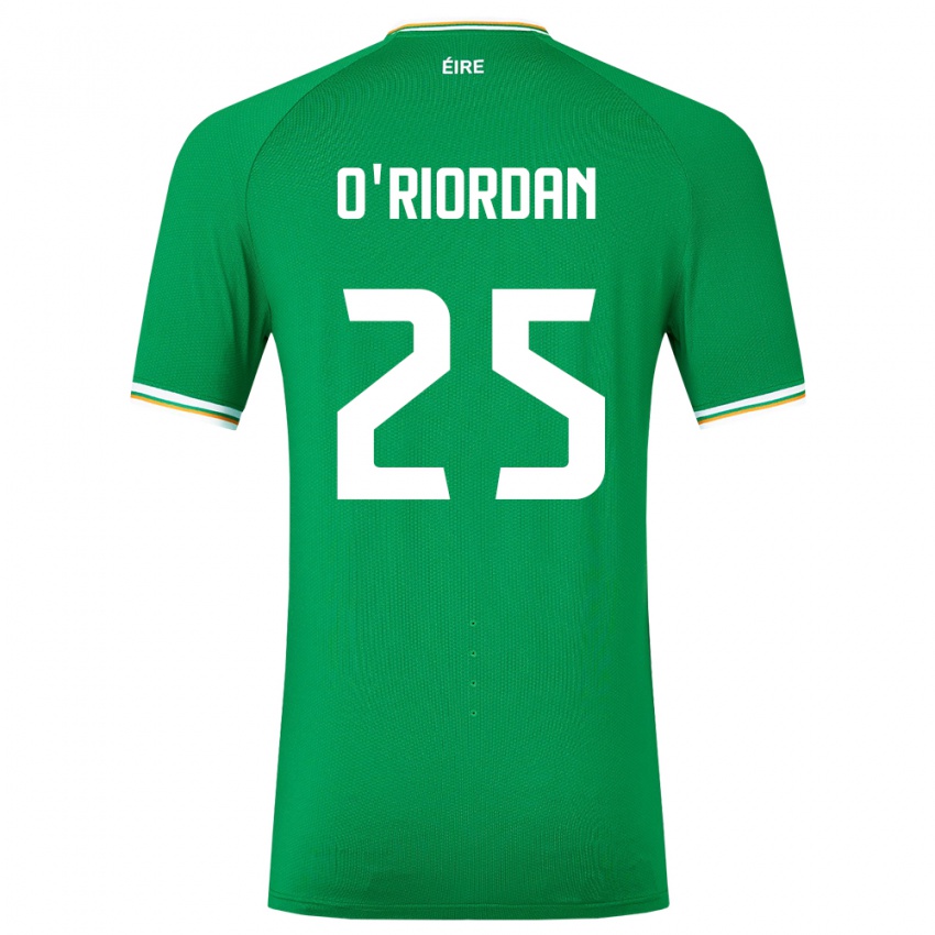 Kobiety Irlandia Claire O'riordan #25 Zielony Domowa Koszulka 24-26 Koszulki Klubowe