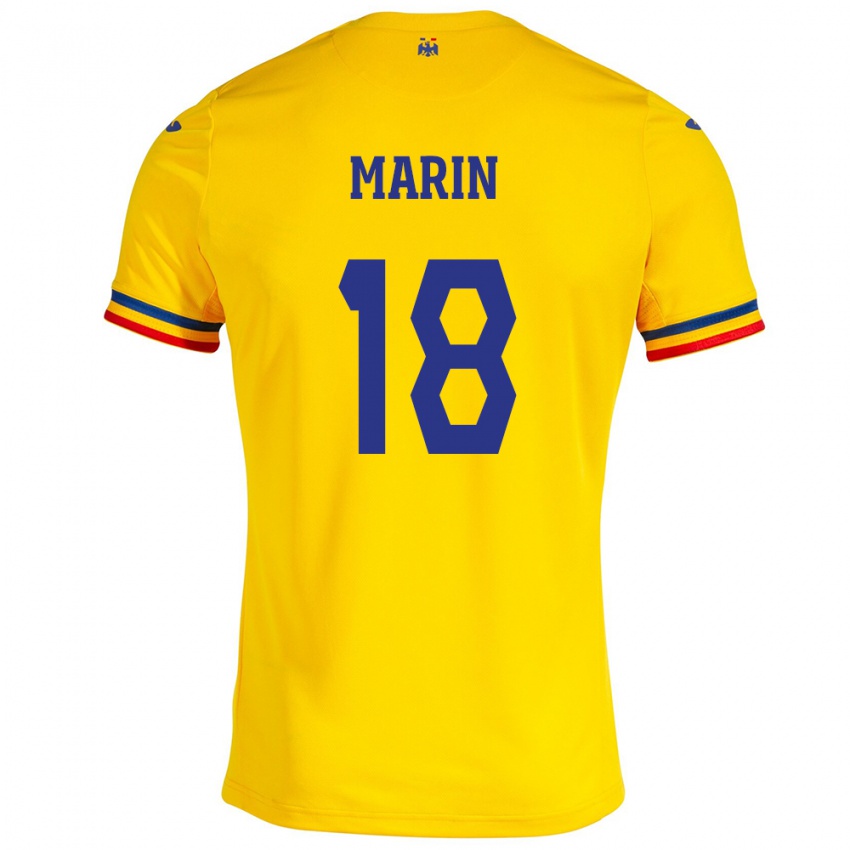 Kobiety Rumunia Răzvan Marin #18 Żółty Domowa Koszulka 24-26 Koszulki Klubowe