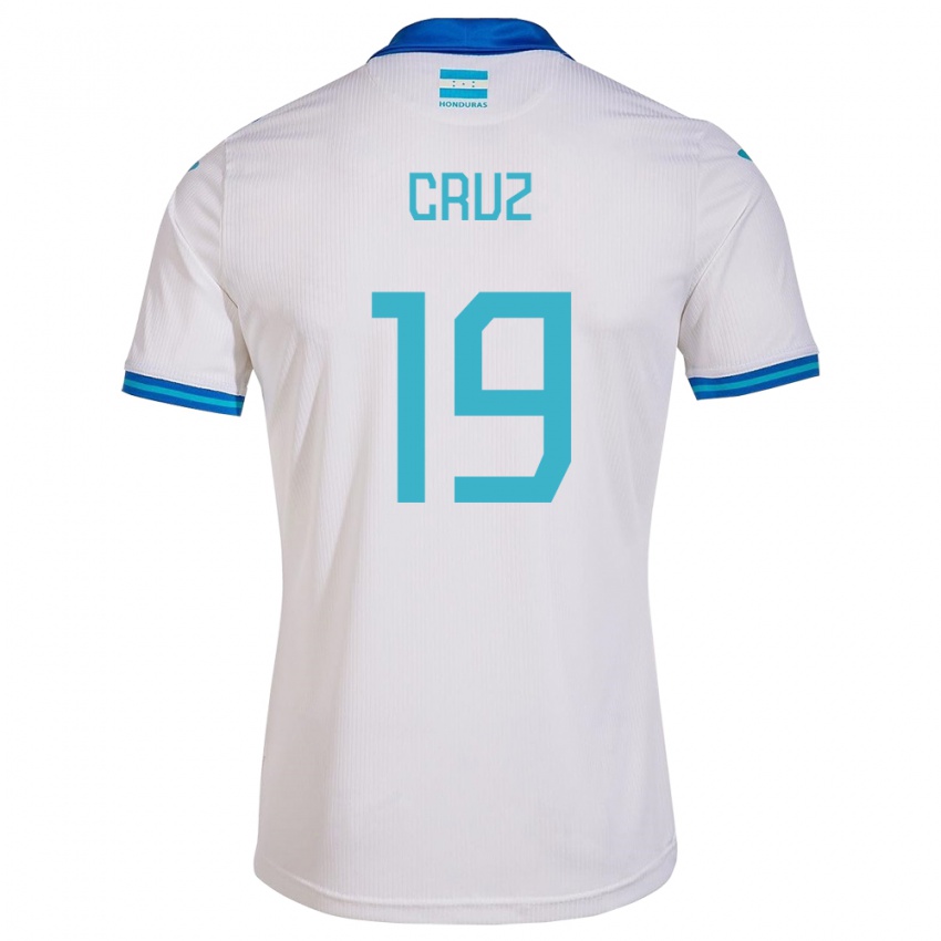 Kobiety Honduras Russel Cruz #19 Biały Domowa Koszulka 24-26 Koszulki Klubowe