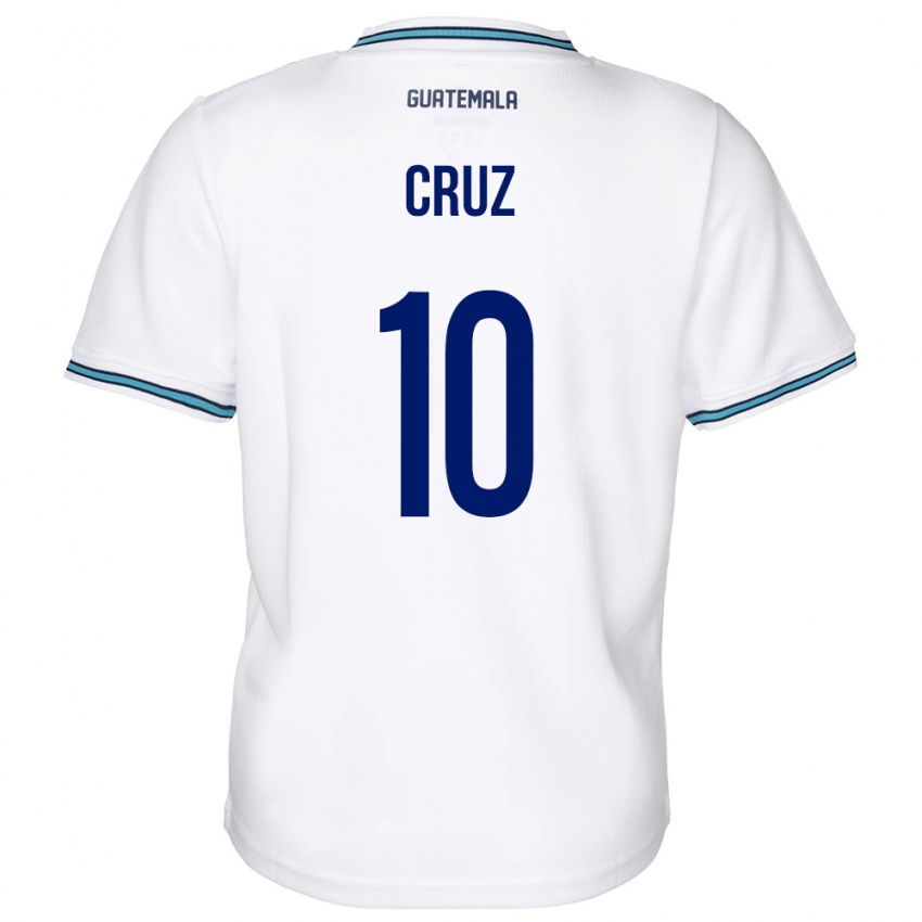 Kobiety Gwatemala Axel De La Cruz #10 Biały Domowa Koszulka 24-26 Koszulki Klubowe