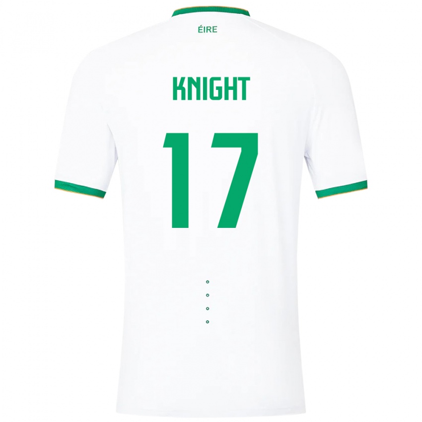 Kobiety Irlandia Jason Knight #17 Biały Wyjazdowa Koszulka 24-26 Koszulki Klubowe