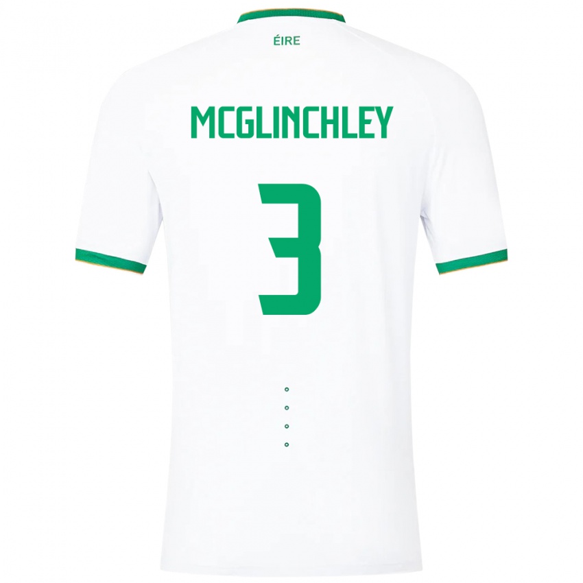 Kobiety Irlandia Harry Mcglinchley #3 Biały Wyjazdowa Koszulka 24-26 Koszulki Klubowe