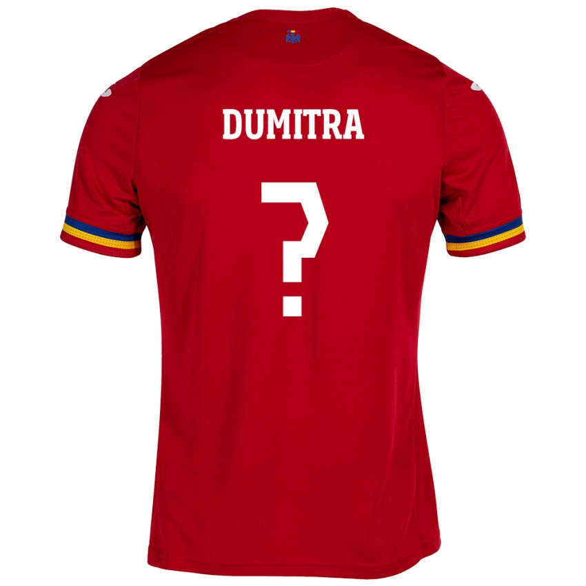 Kobiety Rumunia John Dumitra #0 Czerwony Wyjazdowa Koszulka 24-26 Koszulki Klubowe