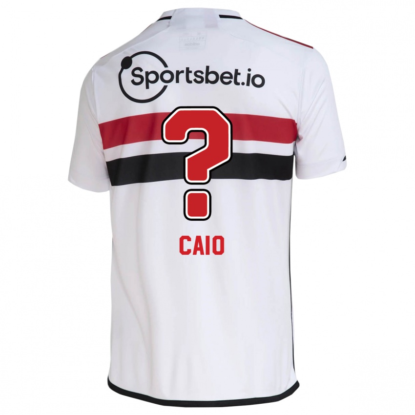 Dzieci Caio #0 Biały Domowa Koszulka 2023/24 Koszulki Klubowe