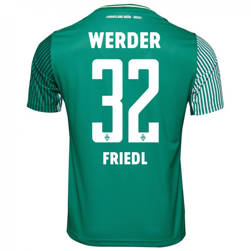 Dzieci Marco Friedl #32 Zielony Domowa Koszulka 2023/24 Koszulki Klubowe