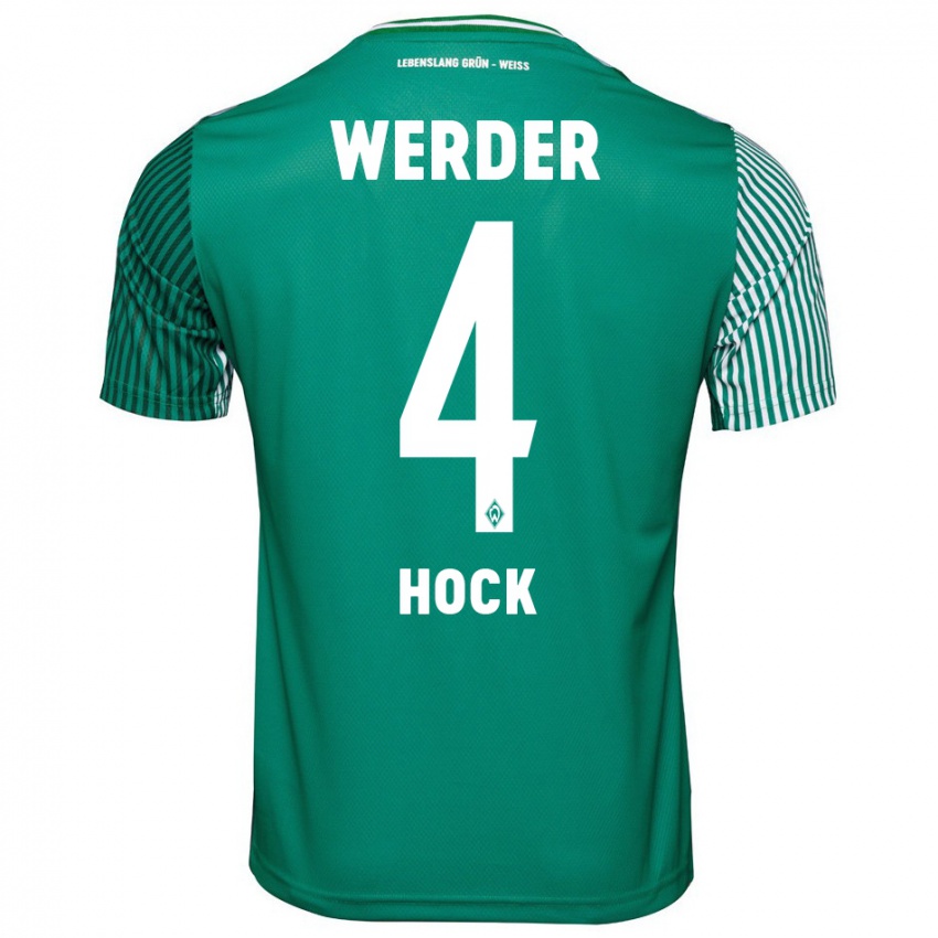 Dzieci Alexander Höck #4 Zielony Domowa Koszulka 2023/24 Koszulki Klubowe