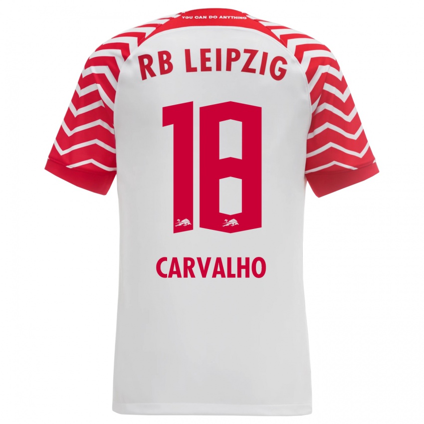 Dzieci Fabio Carvalho #18 Biały Domowa Koszulka 2023/24 Koszulki Klubowe