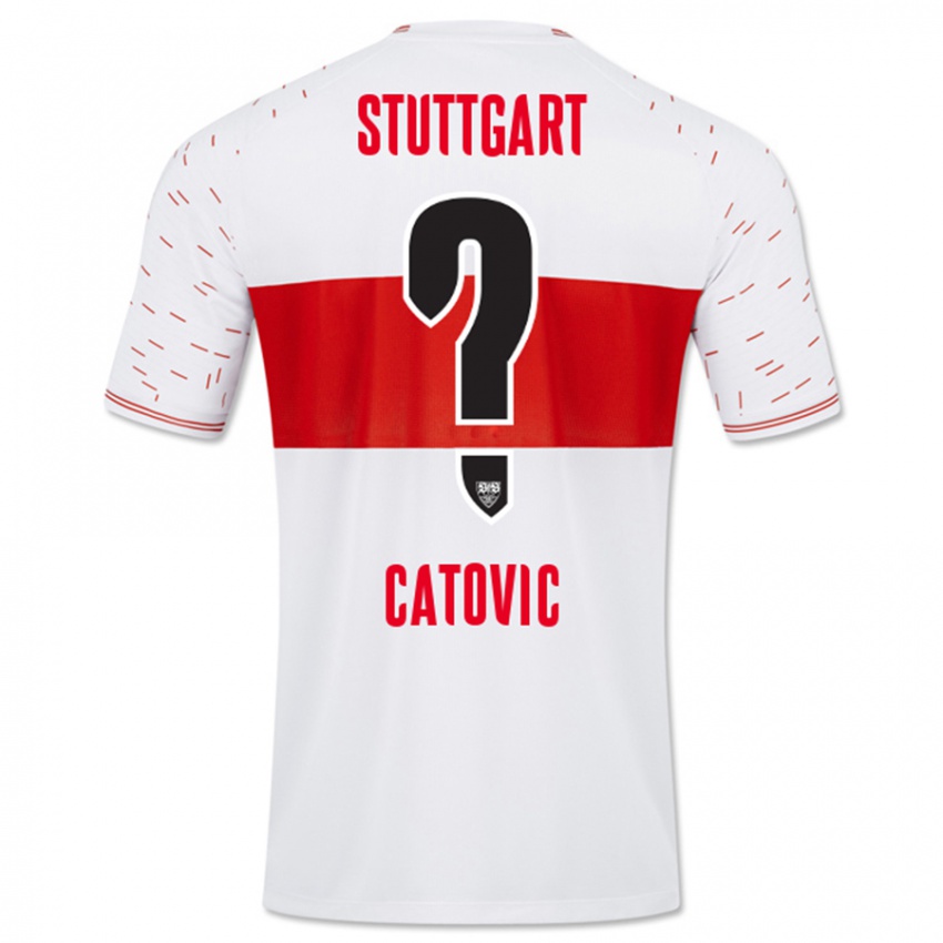 Dzieci Mirza Catovic #0 Biały Domowa Koszulka 2023/24 Koszulki Klubowe