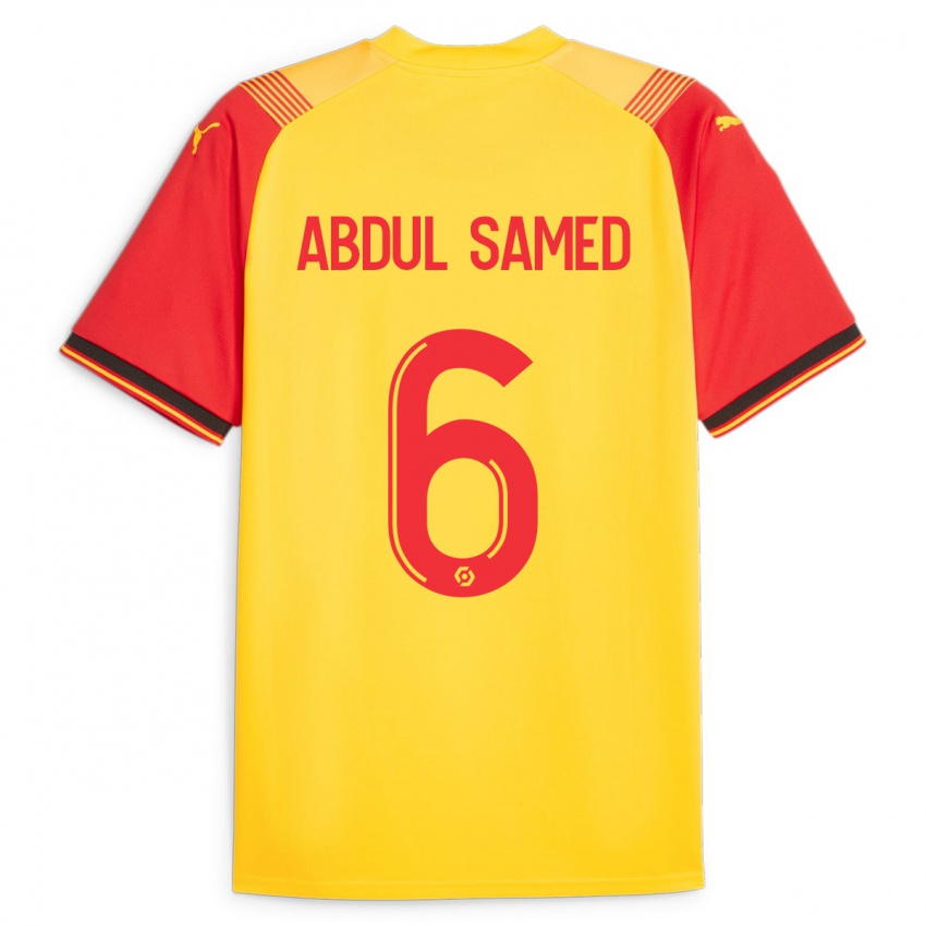 Dzieci Salis Abdul Samed #6 Żółty Domowa Koszulka 2023/24 Koszulki Klubowe