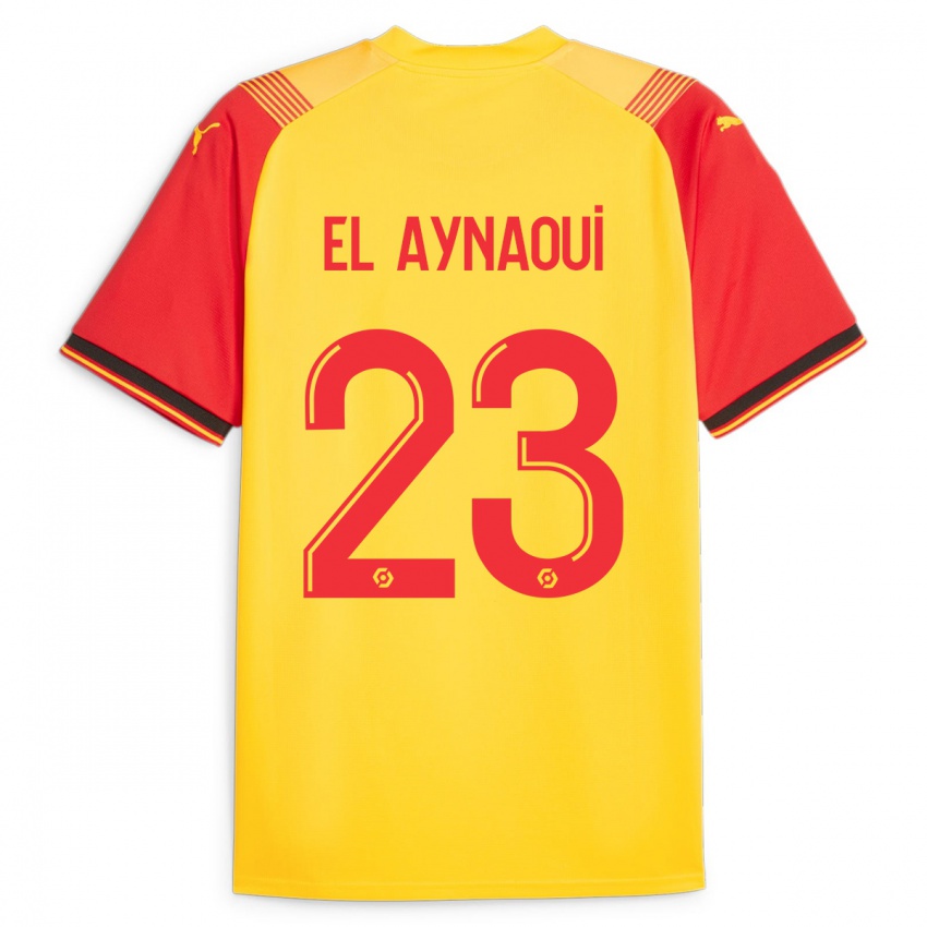 Dzieci Neil El Aynaoui #23 Żółty Domowa Koszulka 2023/24 Koszulki Klubowe