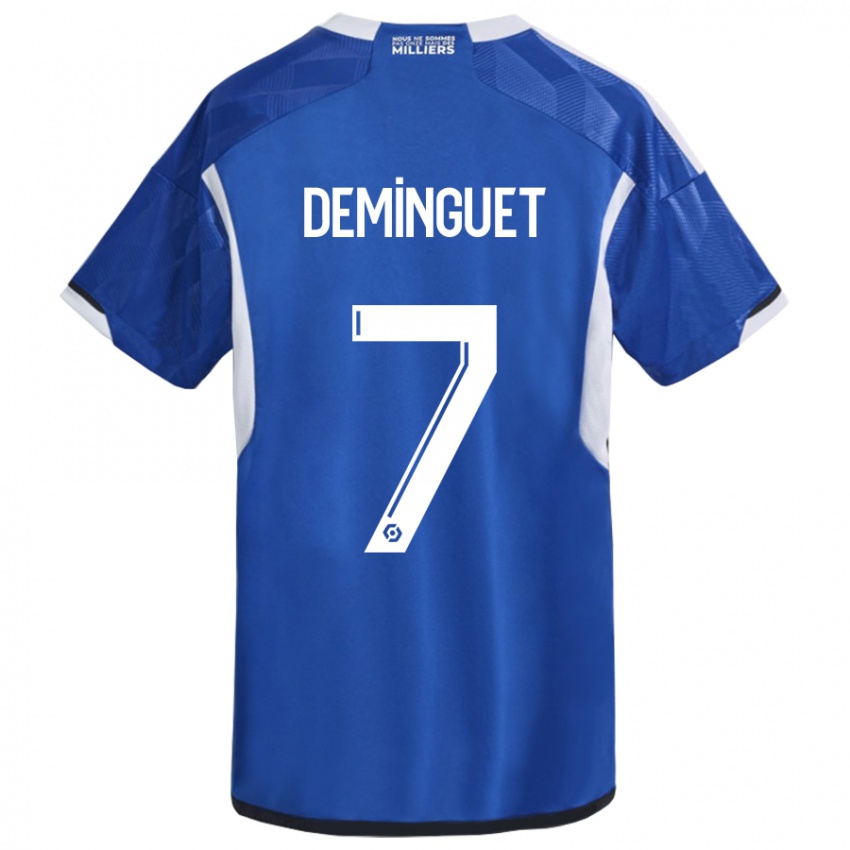 Dzieci Jessy Deminguet #7 Niebieski Domowa Koszulka 2023/24 Koszulki Klubowe