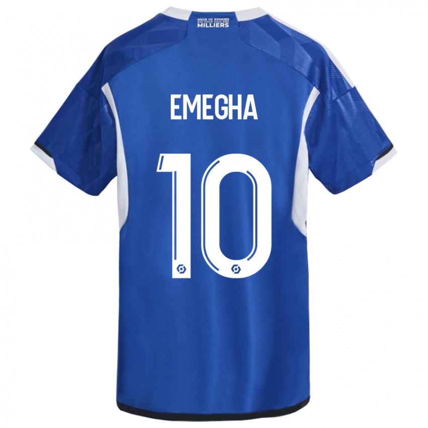 Dzieci Emanuel Emegha #10 Niebieski Domowa Koszulka 2023/24 Koszulki Klubowe