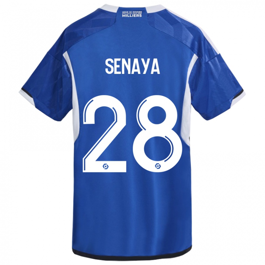 Dzieci Marvin Senaya #28 Niebieski Domowa Koszulka 2023/24 Koszulki Klubowe
