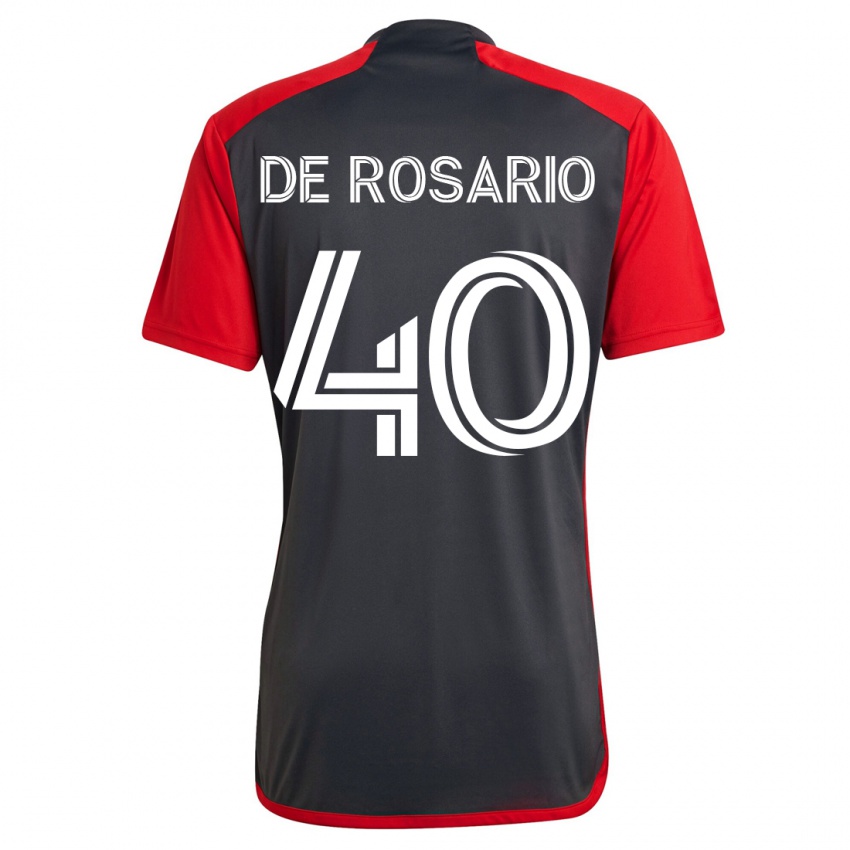 Dzieci Adisa De Rosario #40 Szary Domowa Koszulka 2023/24 Koszulki Klubowe