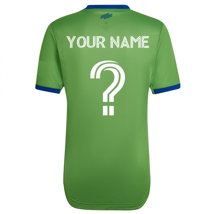 Dzieci Twoje Imię #0 Zielony Domowa Koszulka 2023/24 Koszulki Klubowe