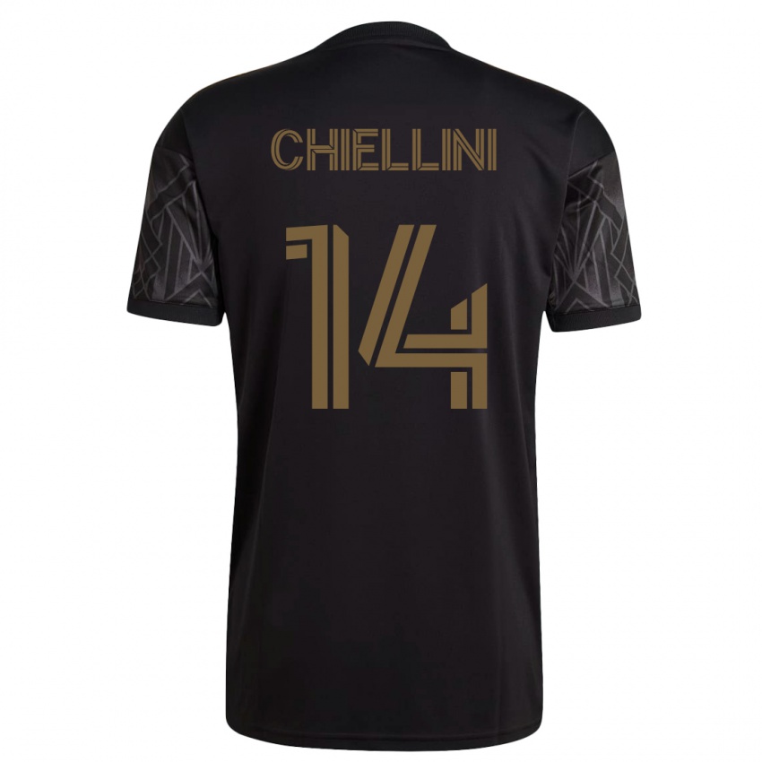 Dzieci Giorgio Chiellini #14 Czarny Domowa Koszulka 2023/24 Koszulki Klubowe