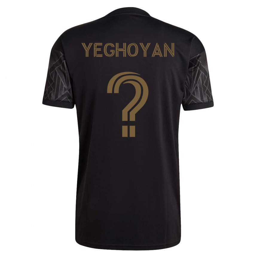 Dzieci David Yeghoyan #0 Czarny Domowa Koszulka 2023/24 Koszulki Klubowe